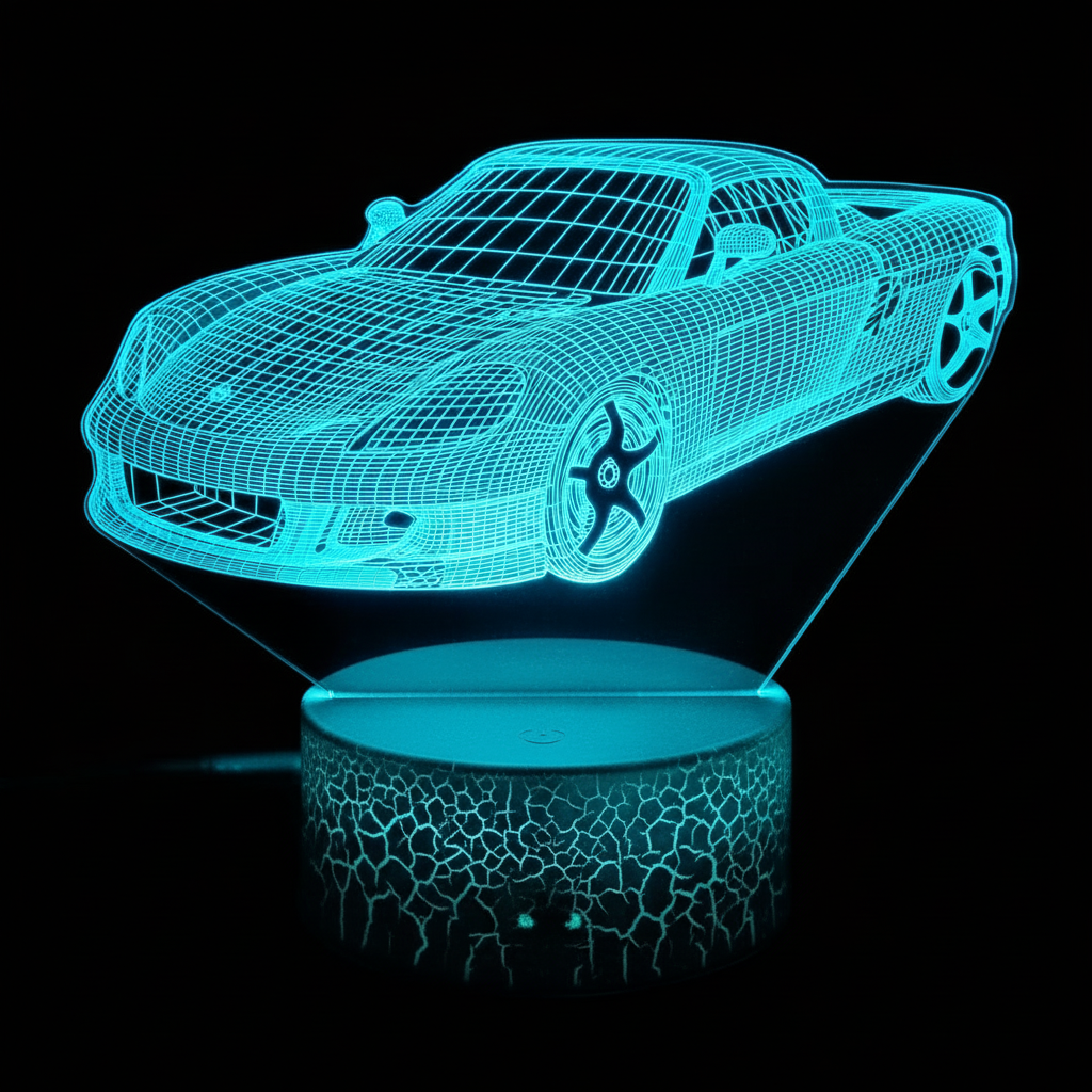 Niebieska lampka LED hypercar - wyższa rozdzielczość